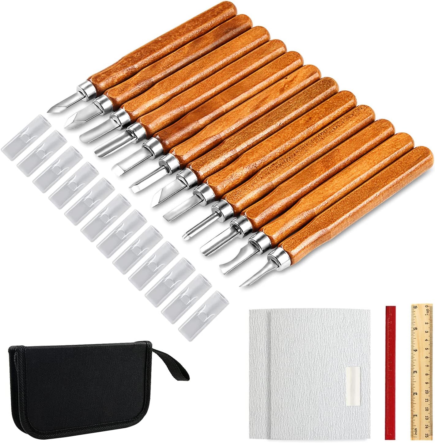 Woodworking Kits For Beginners - Wood Carving Knife Set 20 PCS
