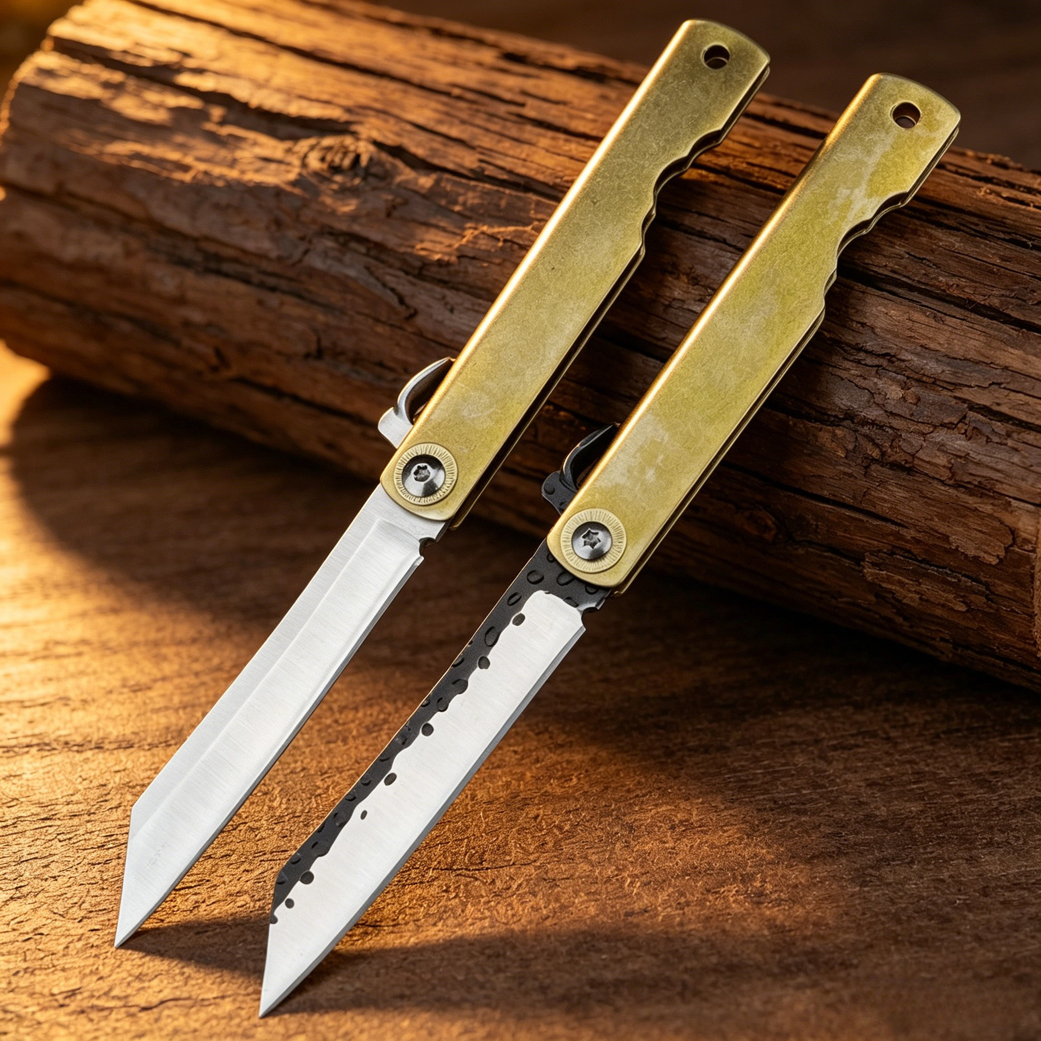 Woodworking Japanese - Japanese-Style Fruit Folding Knife with 7Cr13Mov