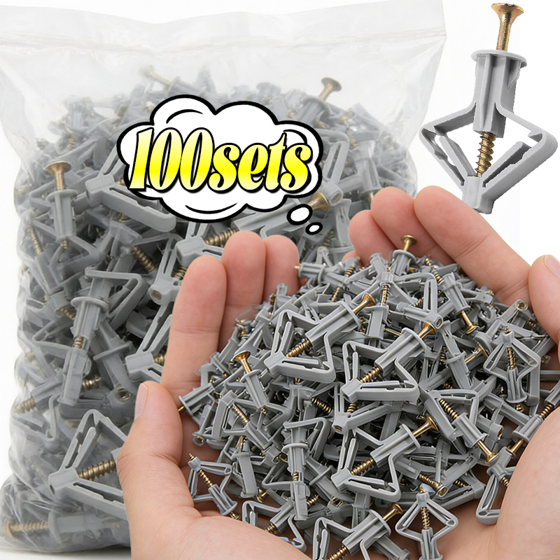 Woodworking Hatchet - Butterfly Shape Plasterboard Dowels Self-Drilling Expansion