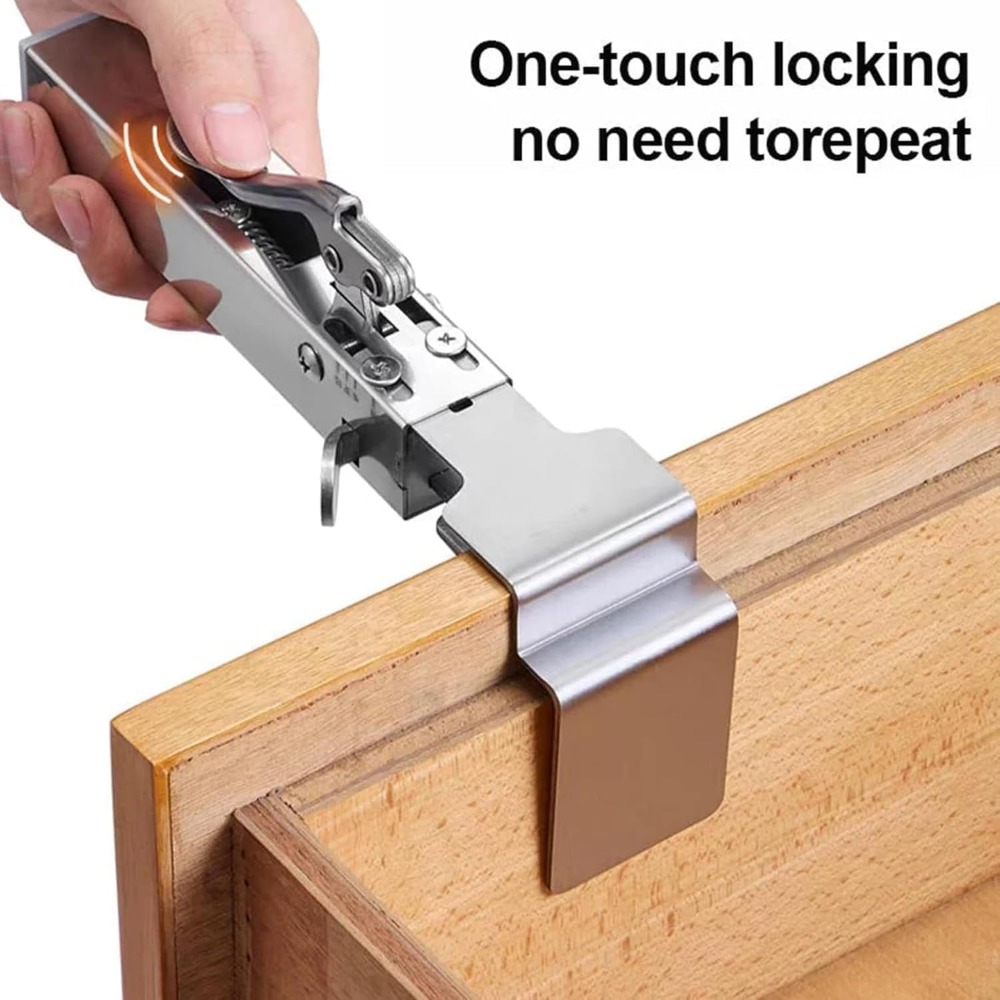 Woodworking Quick Clamps - Quick-Install Drawer Front Installation Clamps, Cabinet