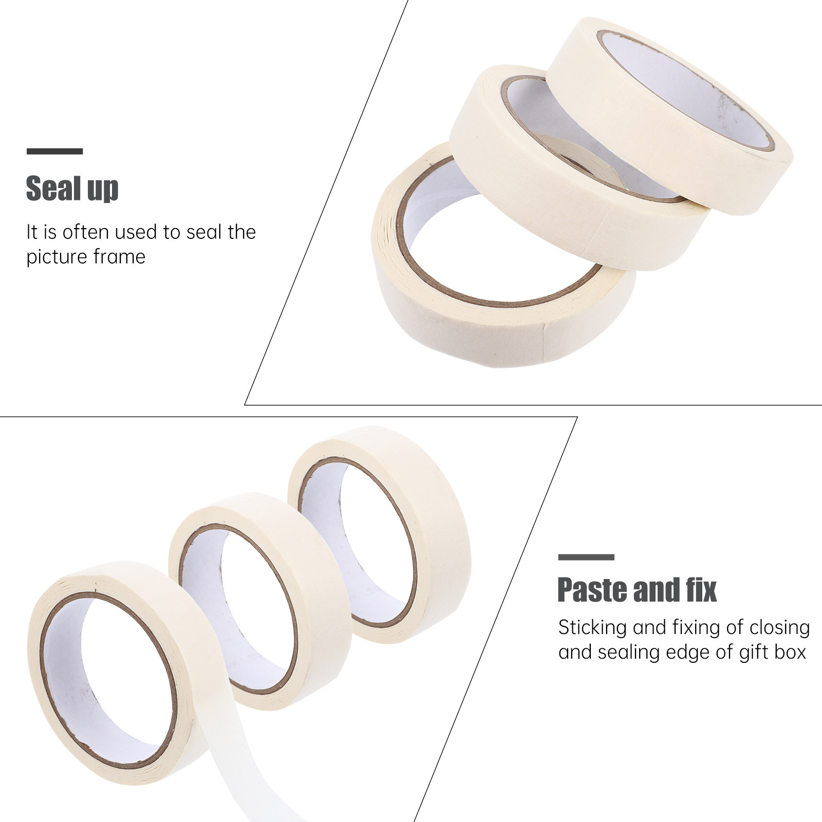 3Pcs Premium Paper Masking Tap - مراجعة Woodworking Teacher وسعره