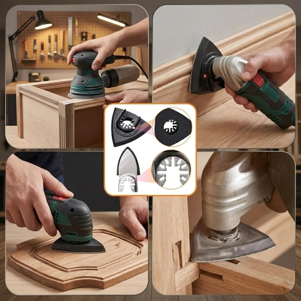 Multitool Sanding Pads for Det - مراجعة Woodworking Edge وسعره