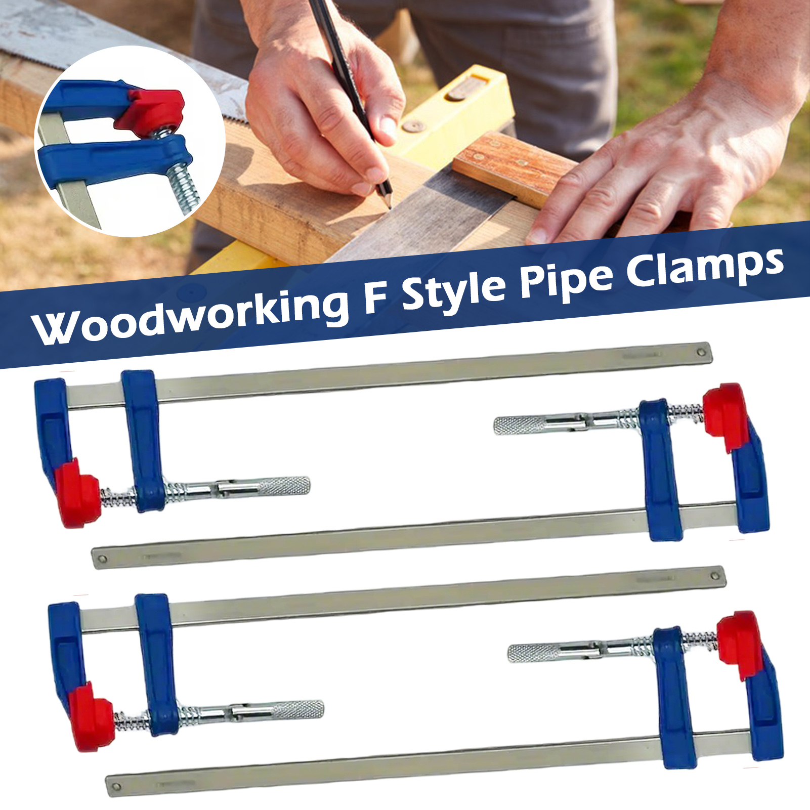 4pcs Wood Gluing Pipe Clamps s - مراجعة Woodworking Quick Clamps وسعره