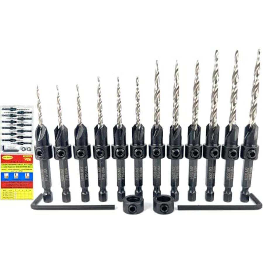 Countersink Drill Bit Set # 7/ - مراجعة Woodworking Drill وسعره