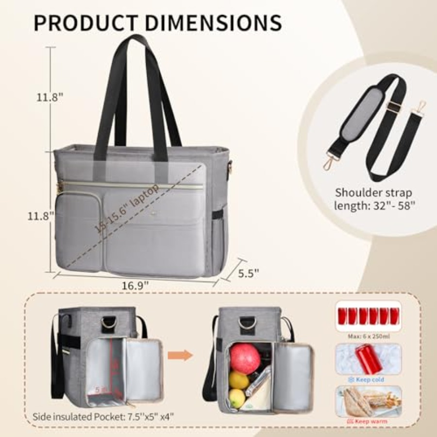 Teacher Tote Bag for Women 2Pc - مراجعة Woodworking Teacher وسعره