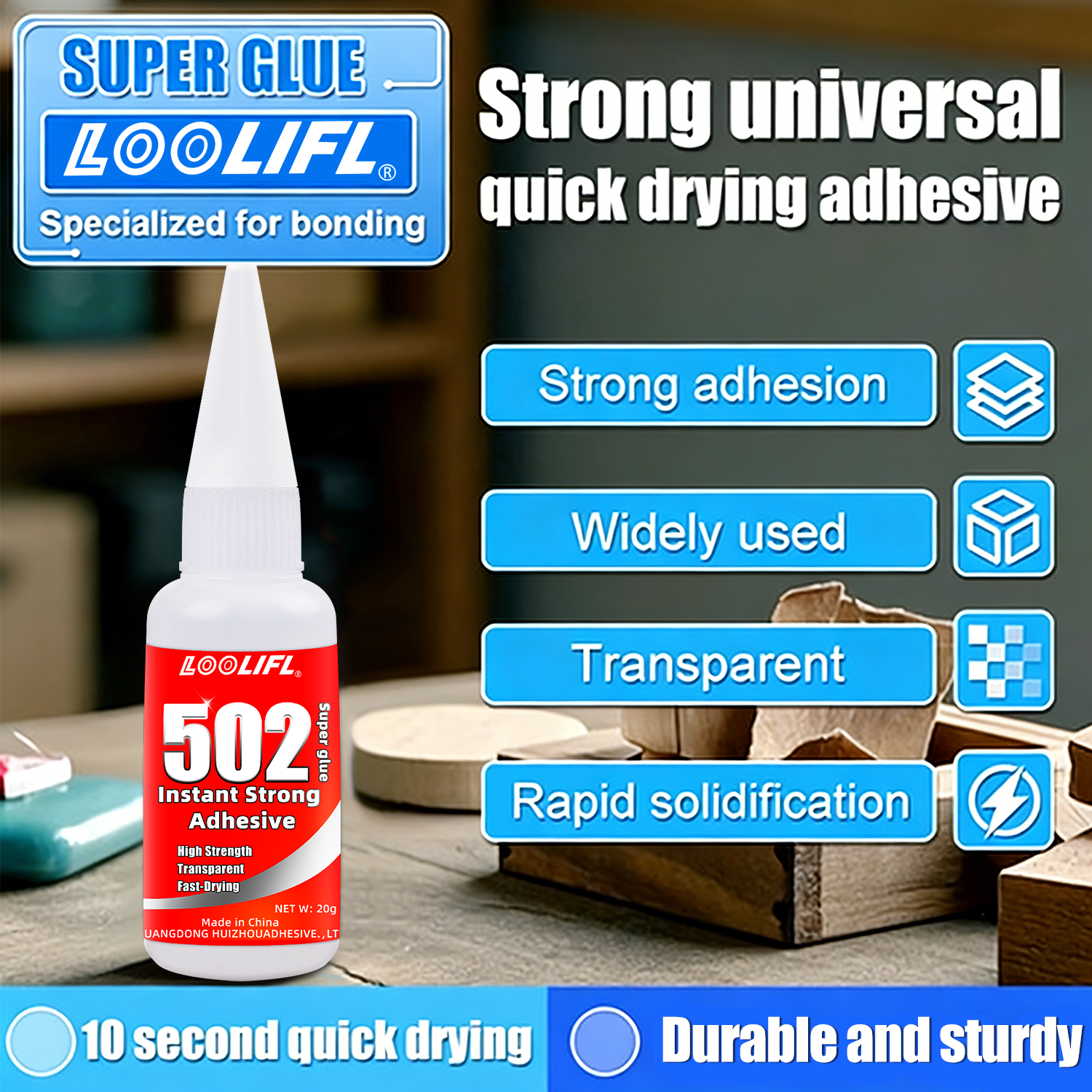 5-10pcs 502 Super Glue Instant - مراجعة Woodworking Quick Glue وسعره