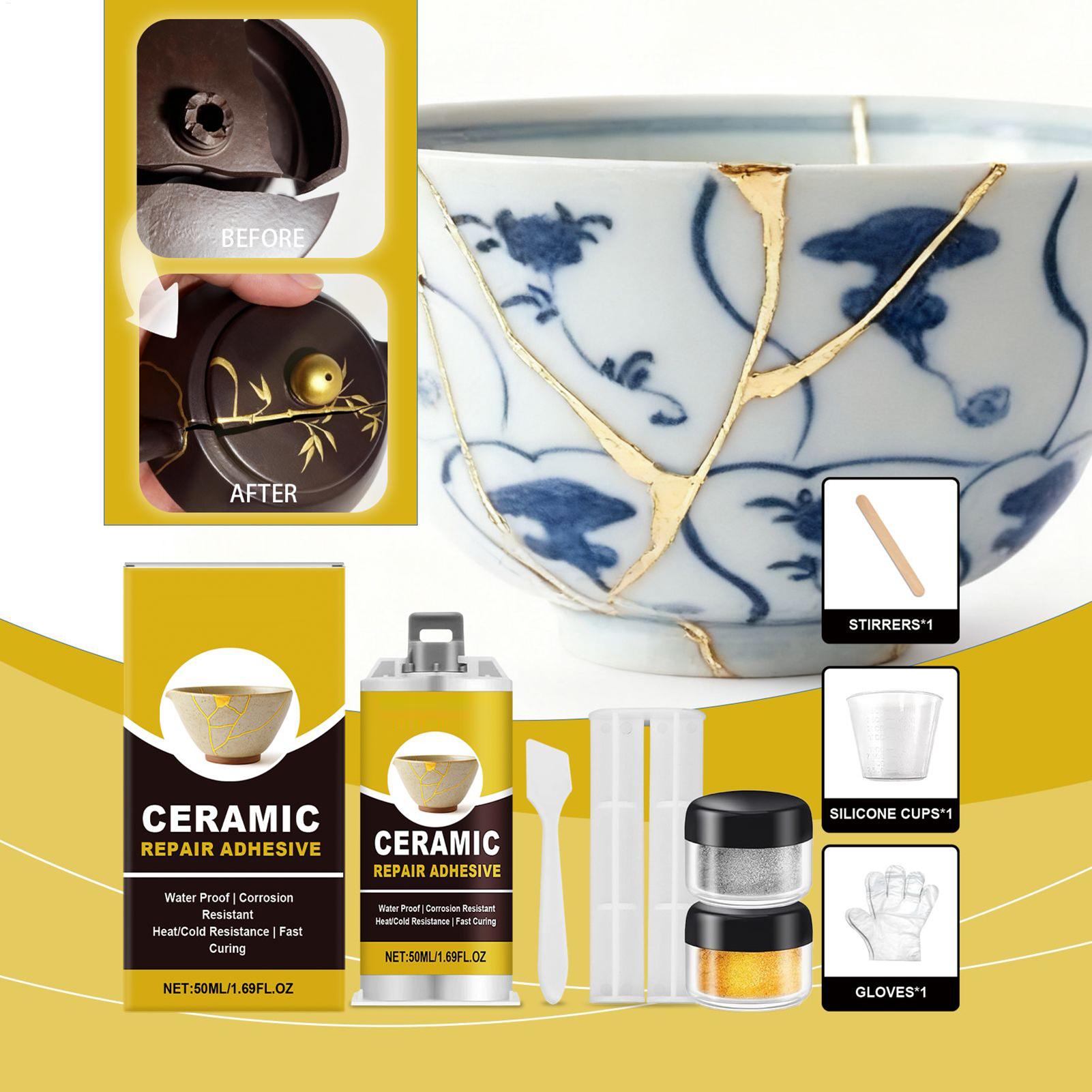 Japanese Kintsugi Ceramic Repa - مراجعة Woodworking Japanese وسعره