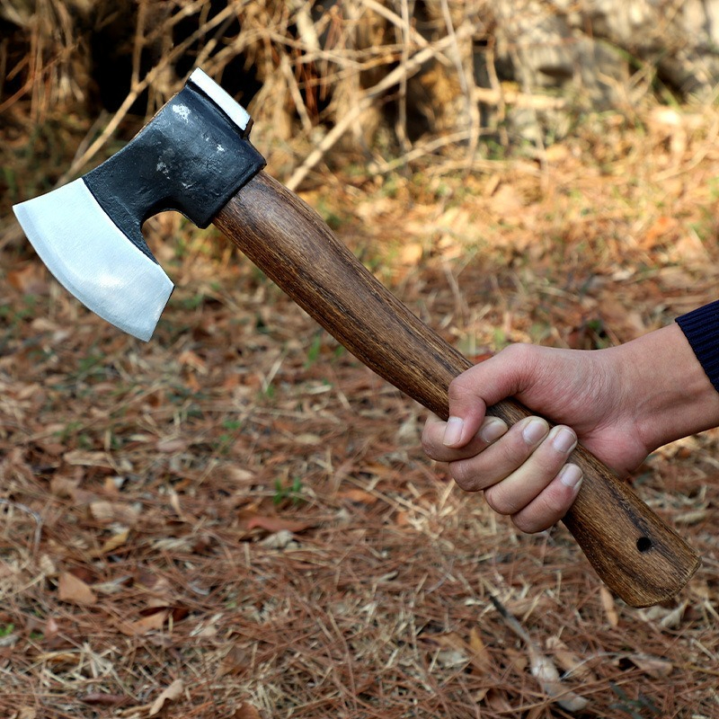 Outdoor Tactical Axe Iron Hand - مراجعة Woodworking Hatchet وسعره