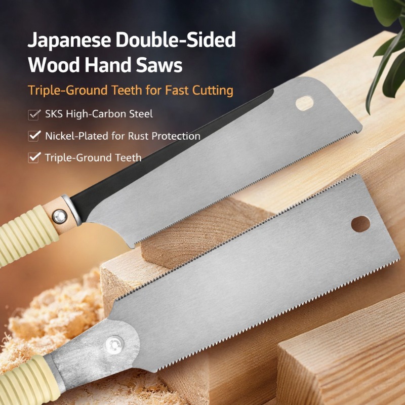 Japanese Style Double Sided Ha - مراجعة Woodworking Japanese وسعره