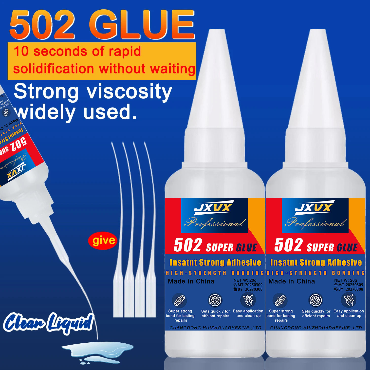 JXVX 1-5 PCs Super glue 502 Hi - مراجعة Woodworking Quick Glue وسعره