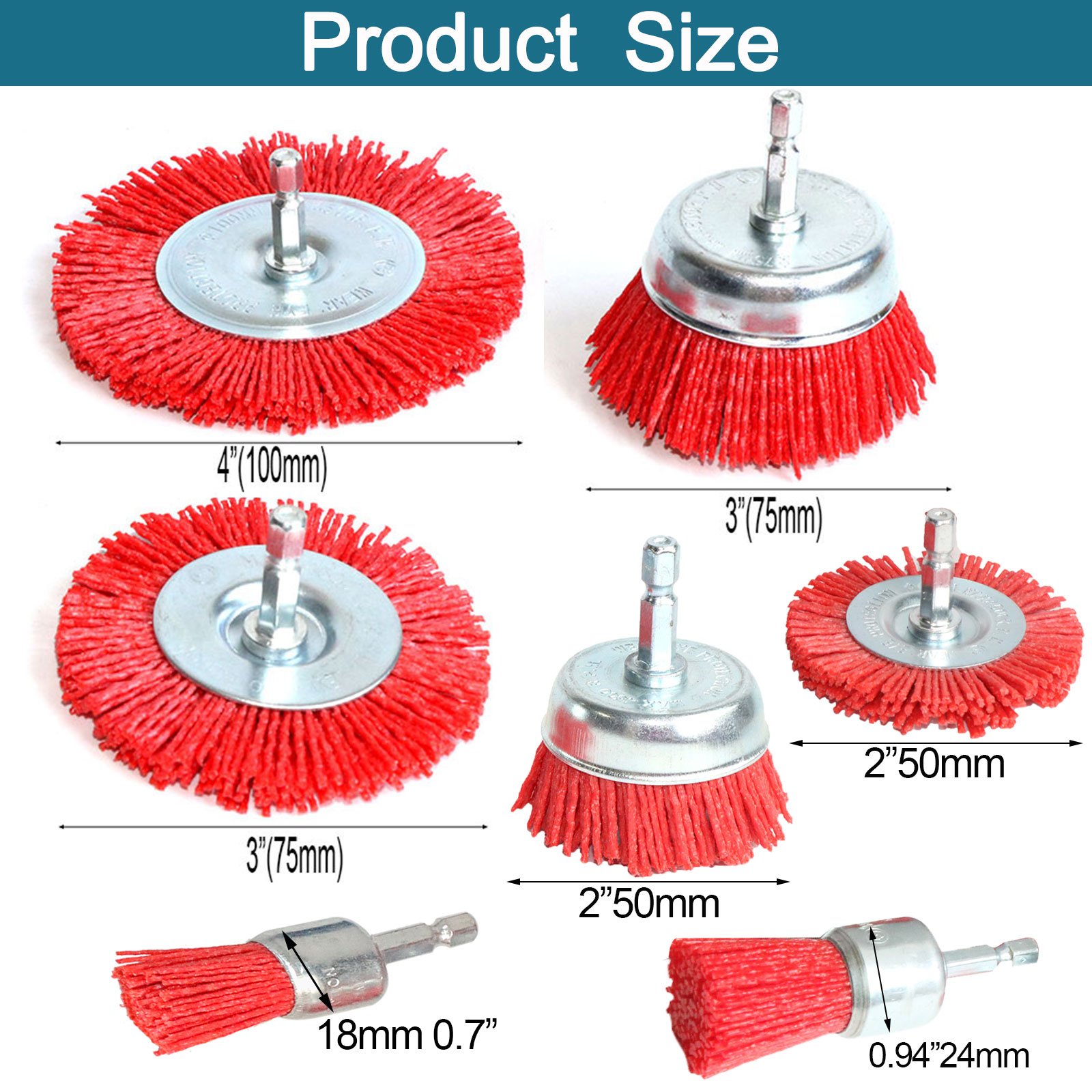 Nylon Cup Brush Abrasive Wire  - مراجعة Woodworking Drill وسعره