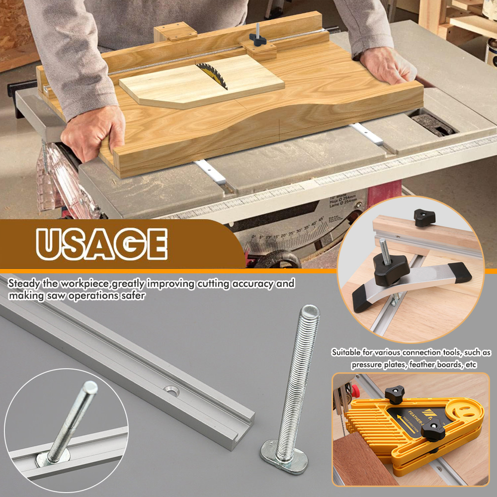 Woodworking 19# T-track Kit an - مراجعة Woodworking Basic Tools وسعره