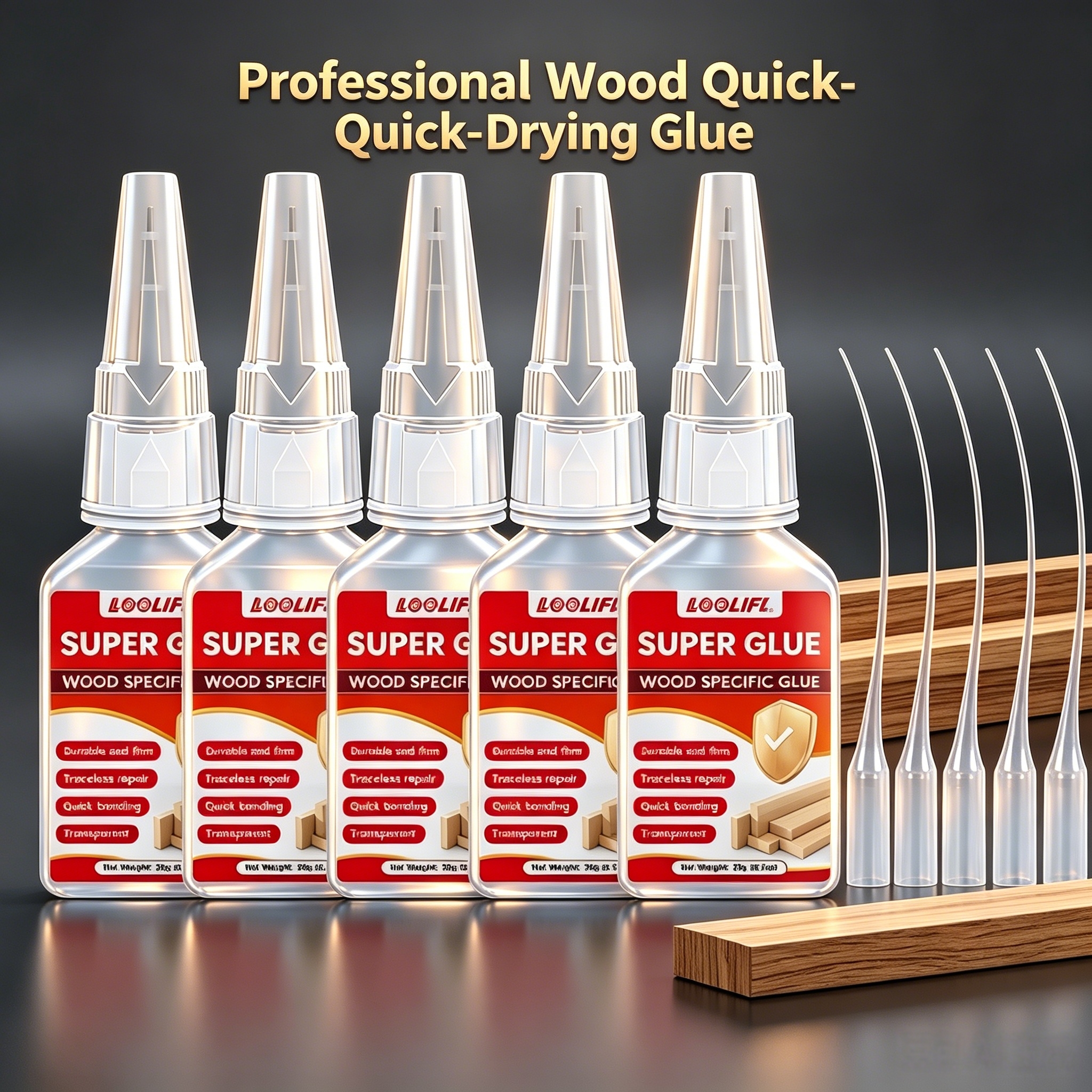 5 tubes of quick-drying wood g - مراجعة Woodworking Quick Glue وسعره