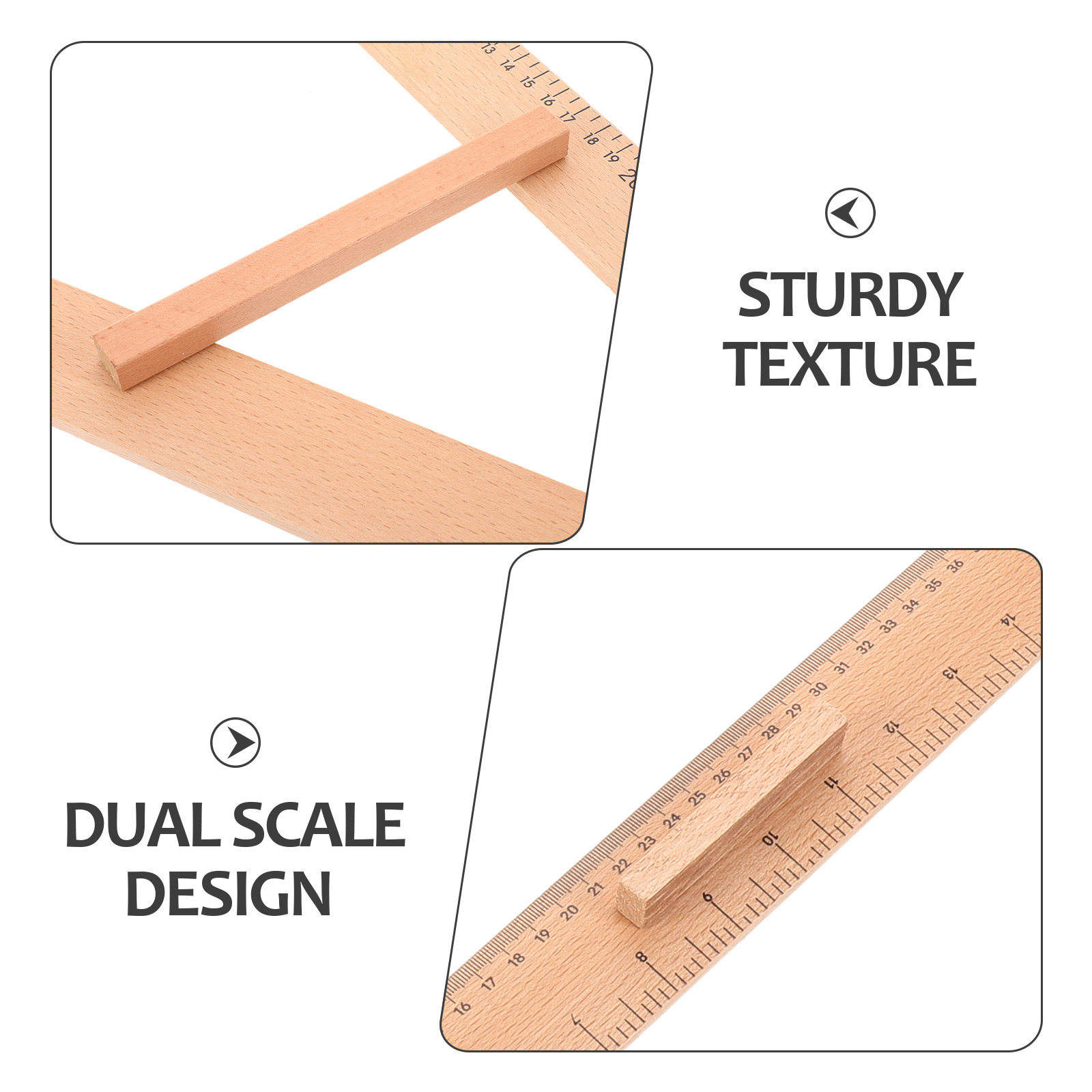 2Pcs Wooden Measuring Ruler 50 - مراجعة Woodworking Teacher وسعره