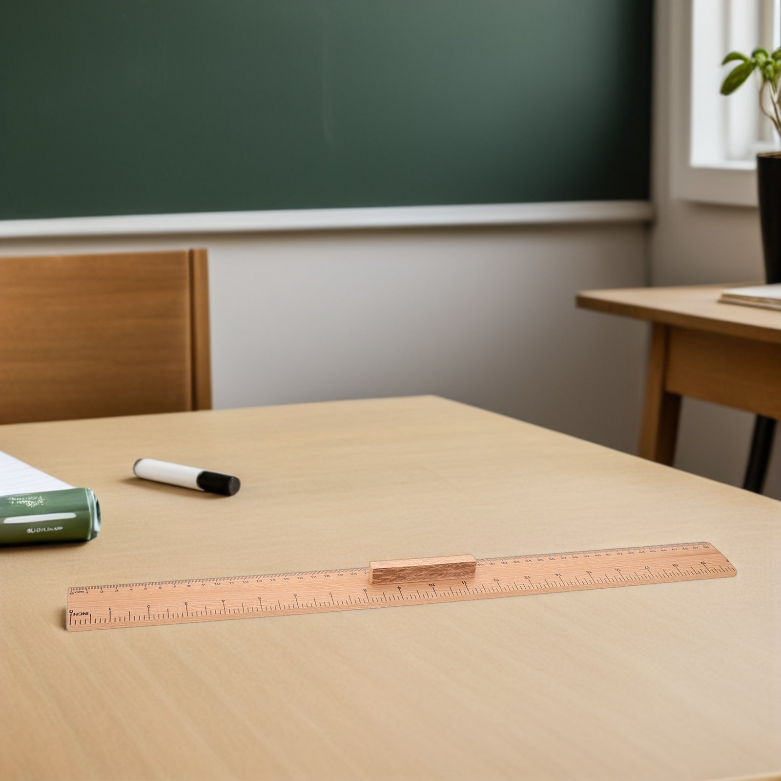 2Pcs Wooden Measuring Ruler 50 - مراجعة Woodworking Teacher وسعره