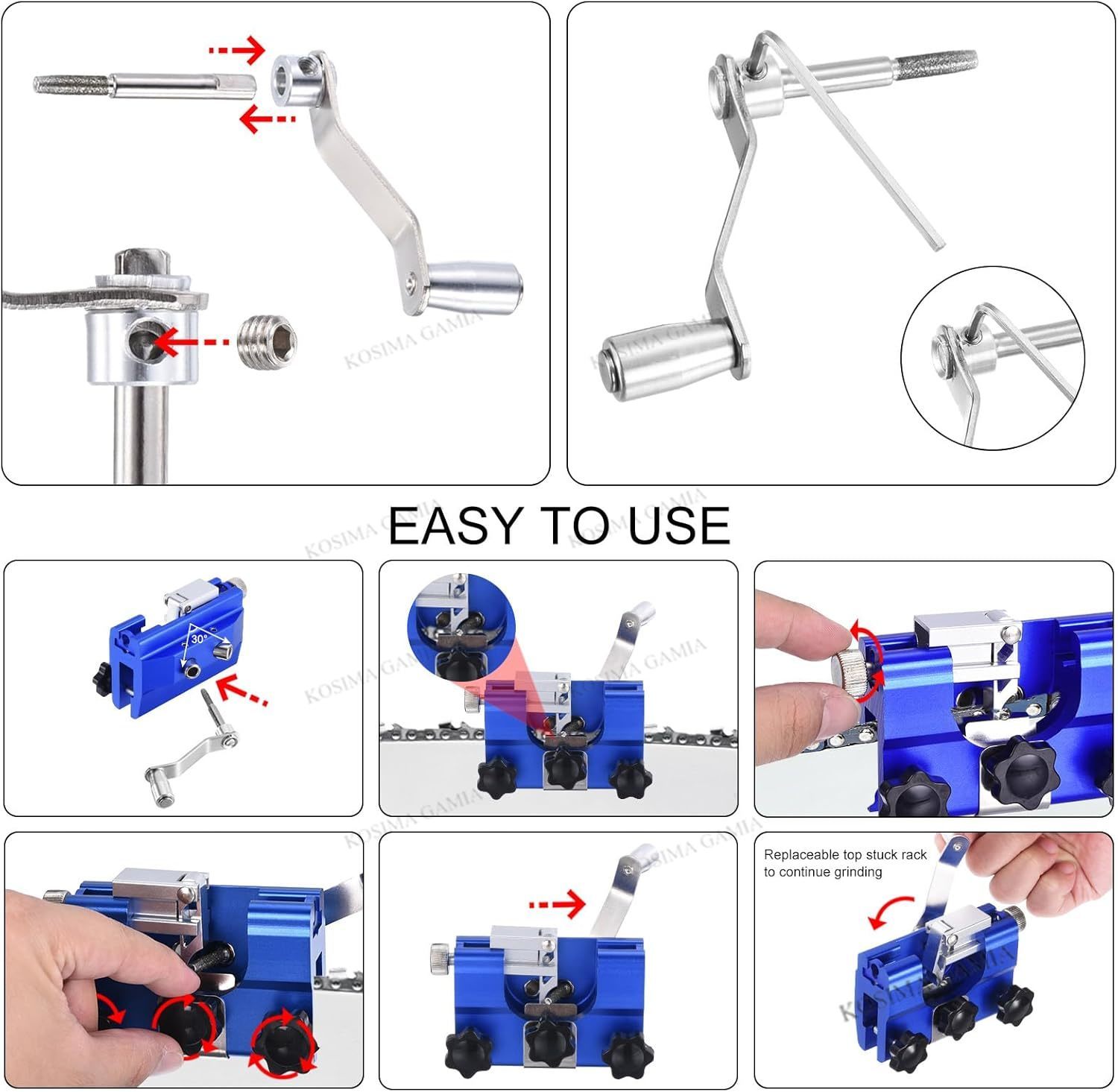 Portable Manual Chain Saw Blad - مراجعة Woodworking Basic Tools وسعره