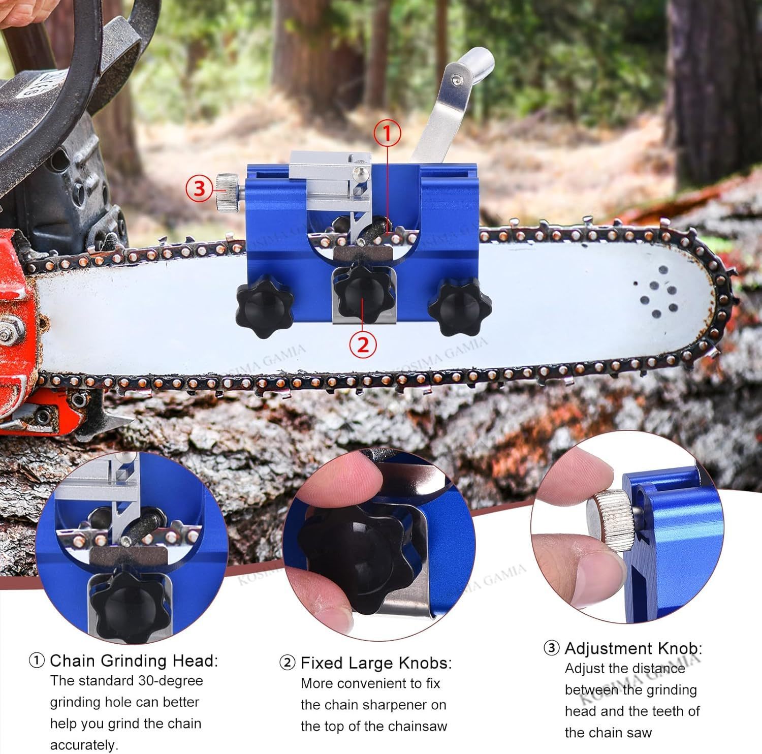 Portable Manual Chain Saw Blad - مراجعة Woodworking Basic Tools وسعره