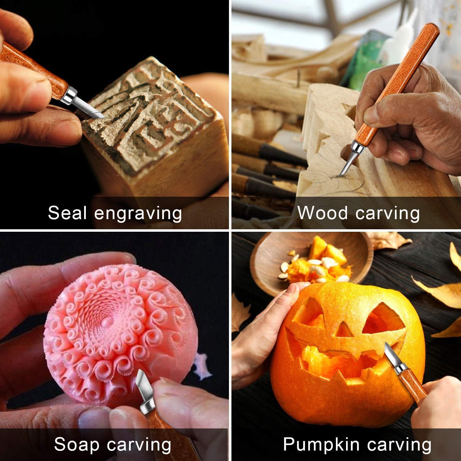 Wood Carving Knife Set 20 PCS  - مراجعة Woodworking Kits For Beginners وسعره