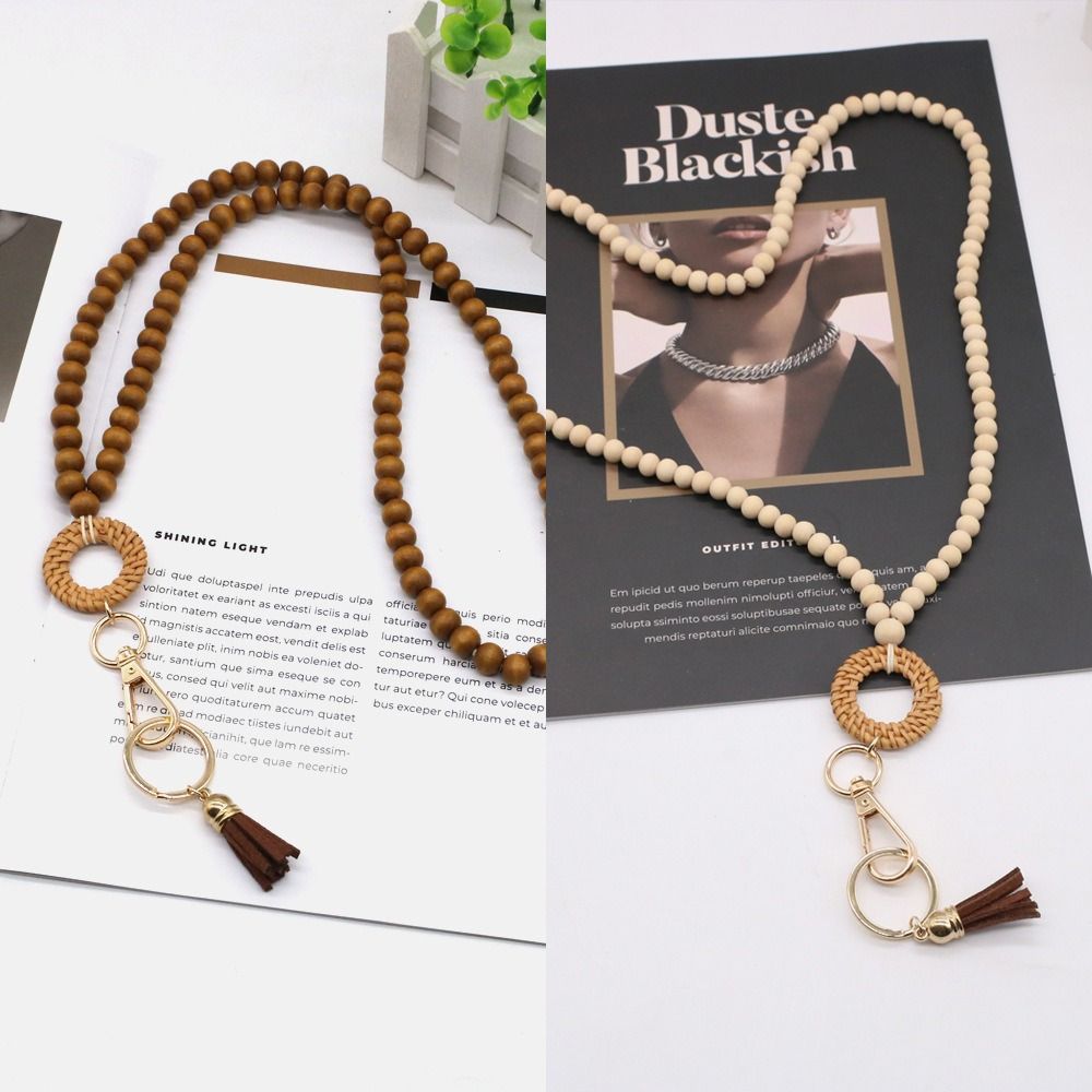 New Rattan Wood Bead Lanyard K - مراجعة Woodworking Teacher وسعره