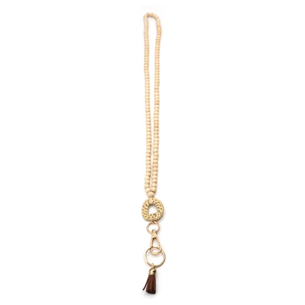 New Rattan Wood Bead Lanyard K - مراجعة Woodworking Teacher وسعره