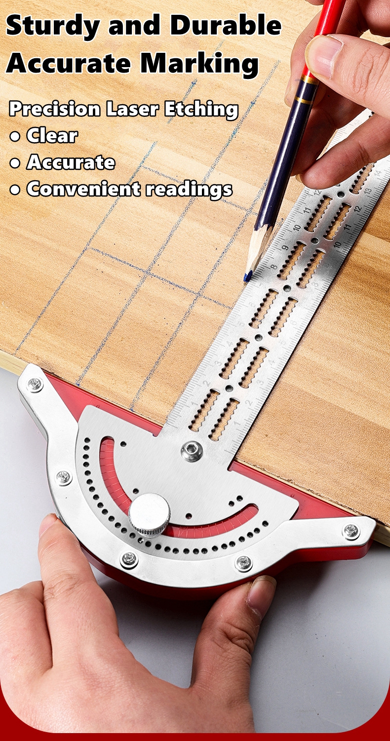 0-180 Degree Angle Gauge Woodw - مراجعة Woodworking Basic Tools وسعره