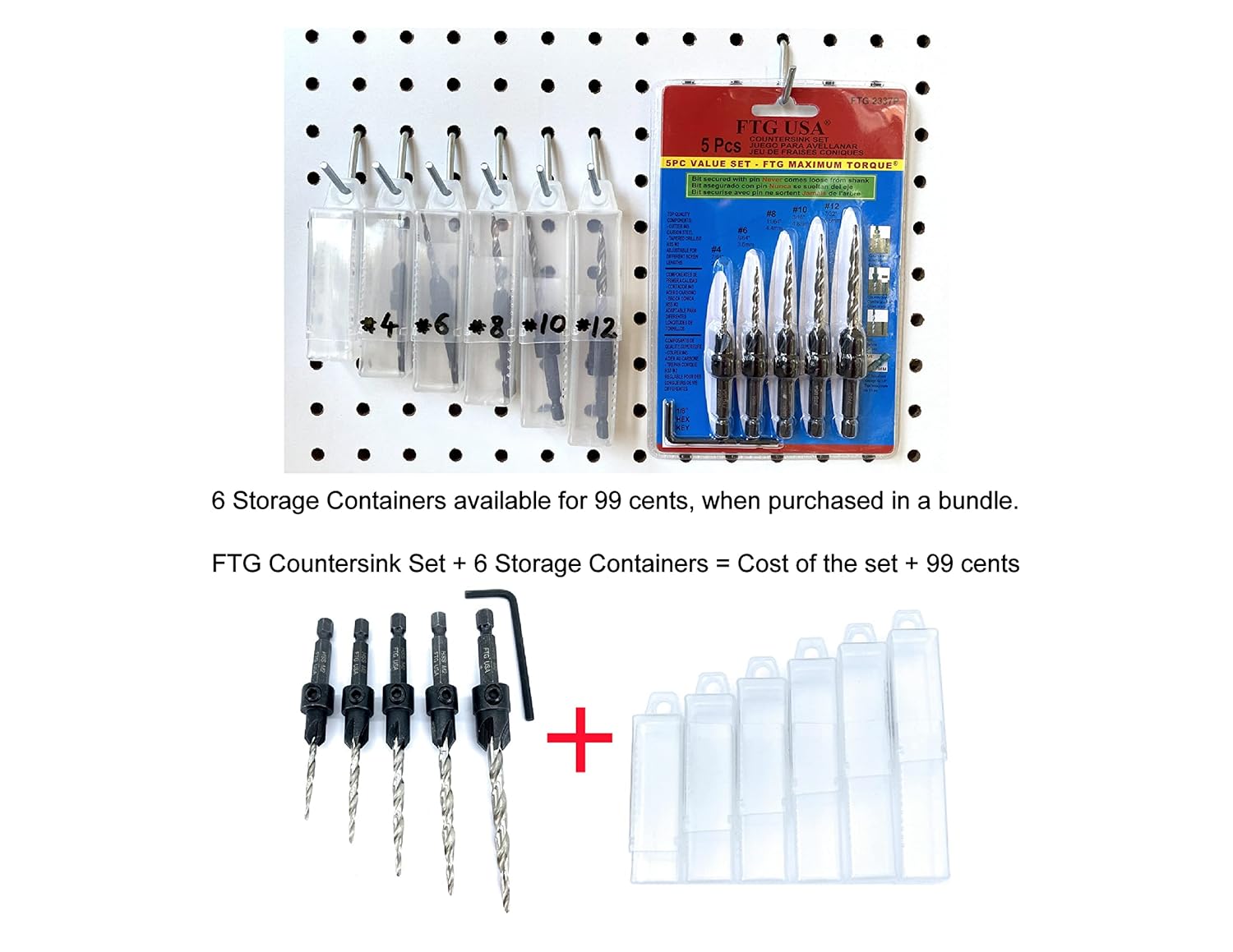 Countersink Drill Bit Set 5 Pc - مراجعة Woodworking Drill وسعره