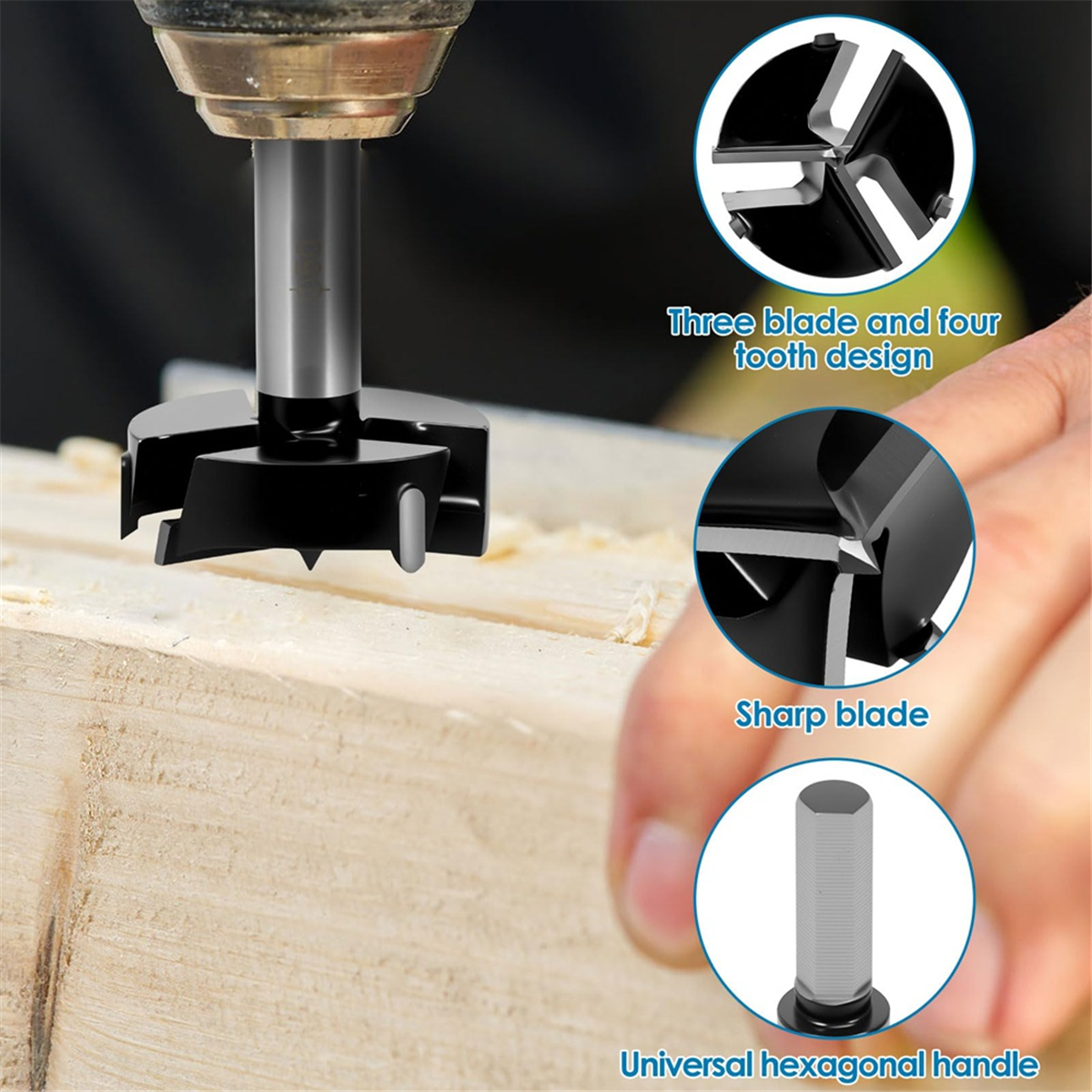 ABNJ Bit for Woodworking, Trip - مراجعة Woodworking Drill وسعره