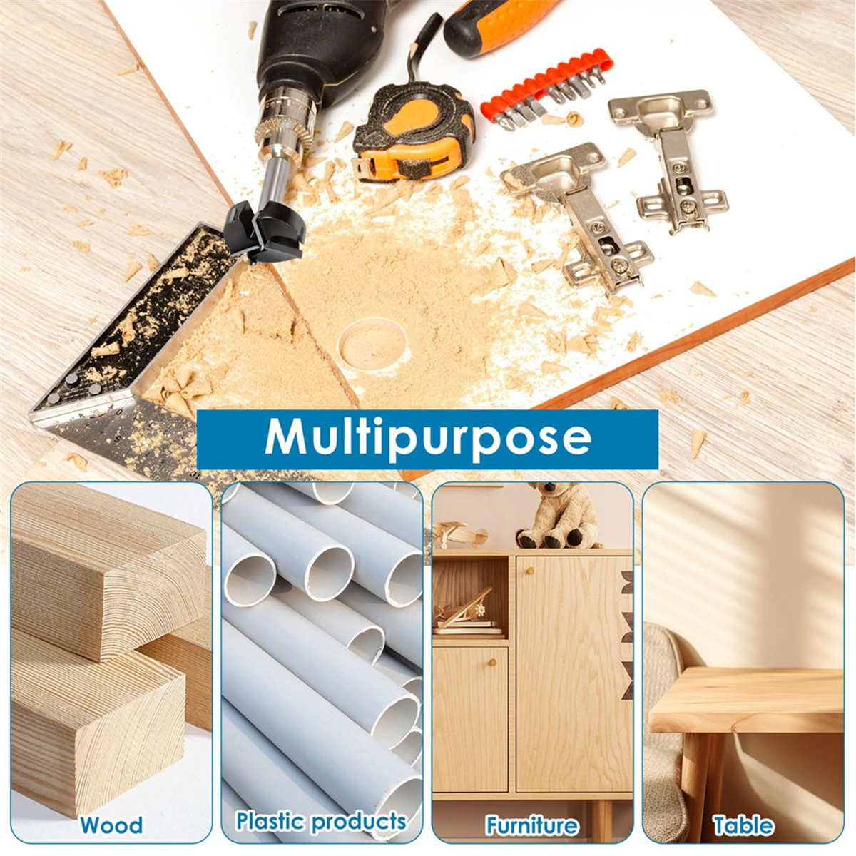 ABNJ Bit for Woodworking, Trip - مراجعة Woodworking Drill وسعره
