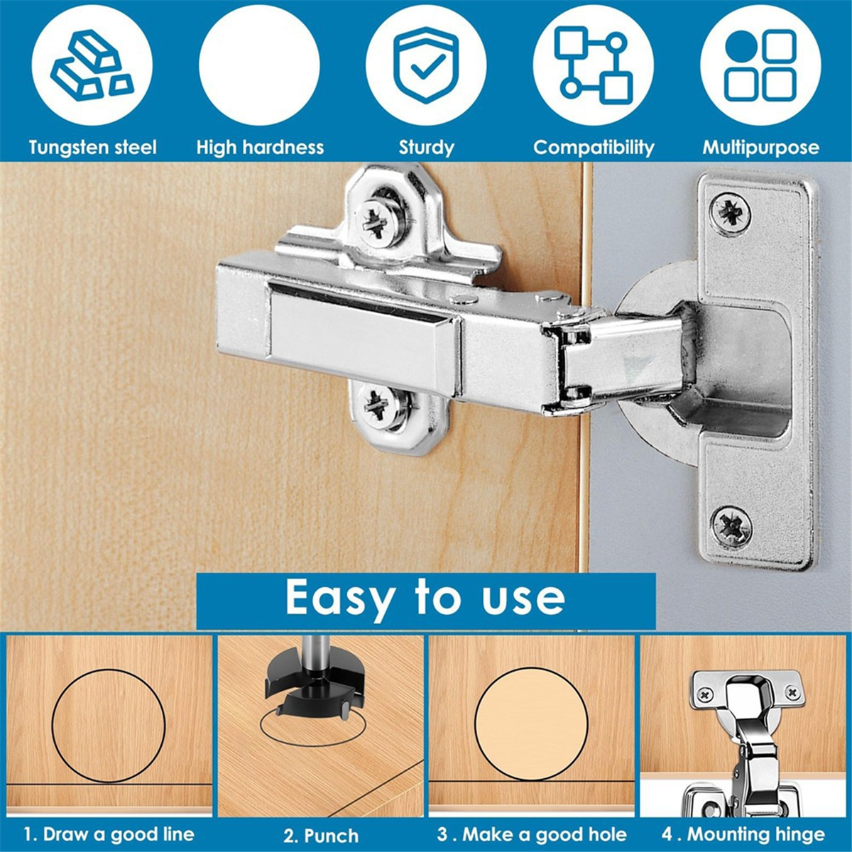 ABNJ Bit for Woodworking, Trip - مراجعة Woodworking Drill وسعره