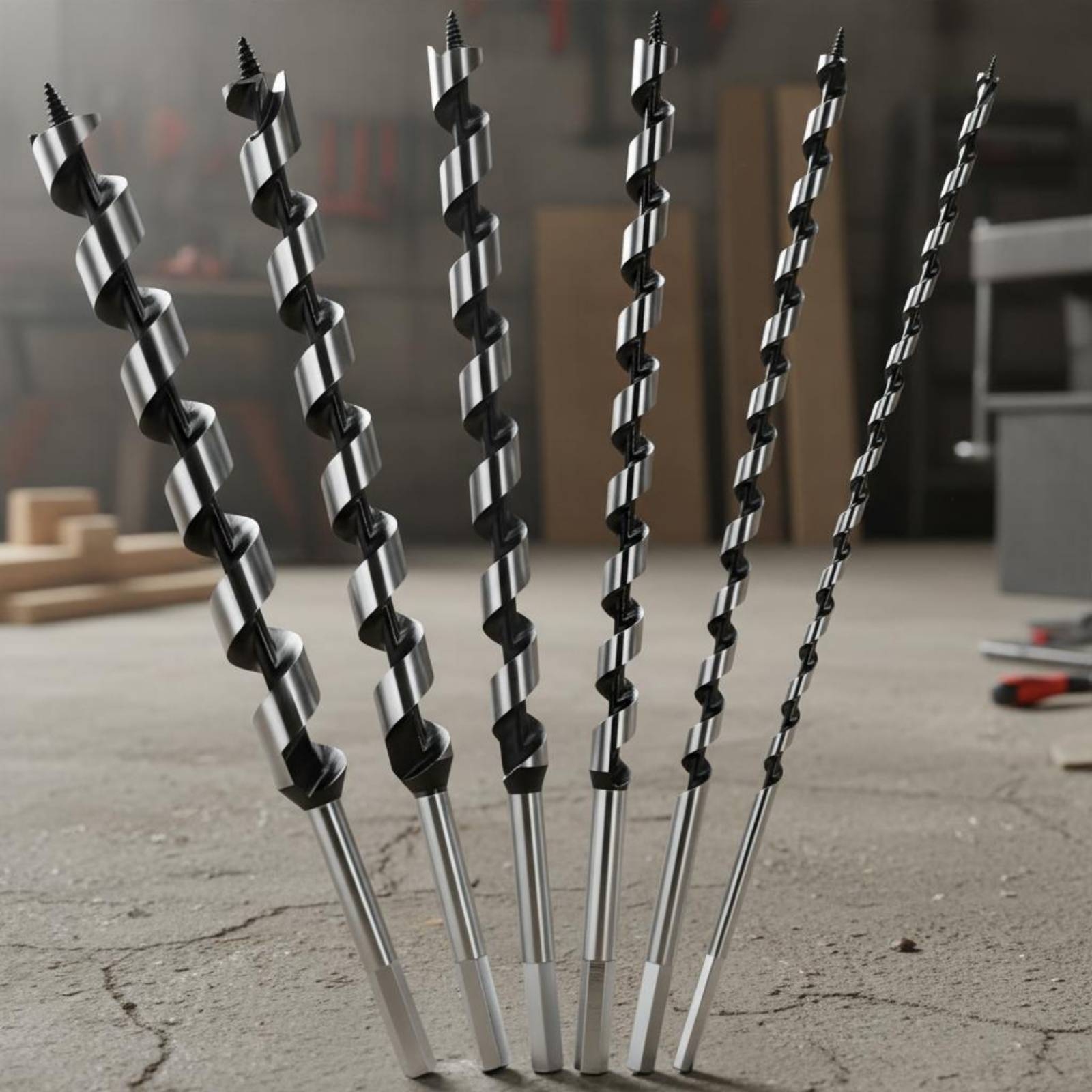 6 Pieces Long Auger Bit Set Sp - مراجعة Woodworking Drill وسعره