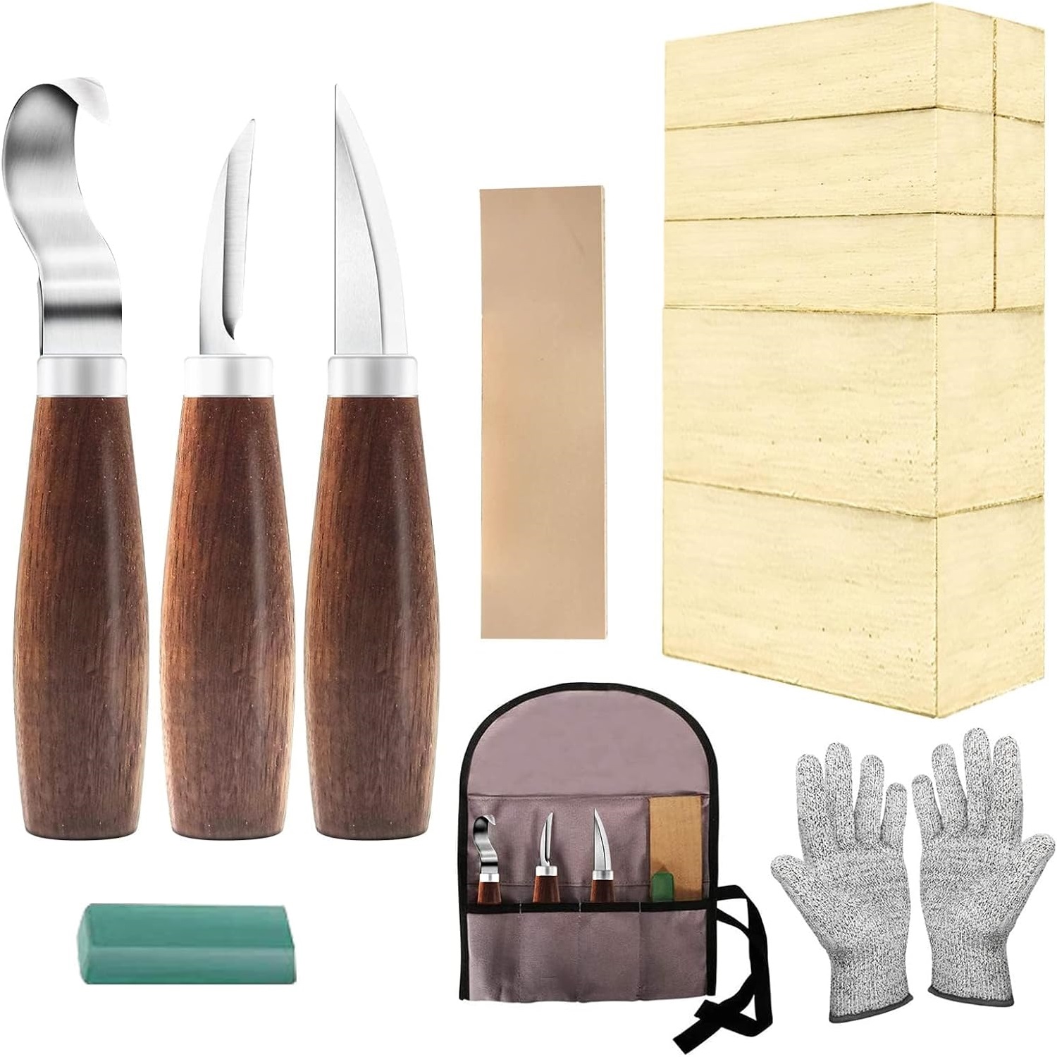 Wood Carving Beginner Kit with - مراجعة Woodworking Kits For Beginners وسعره