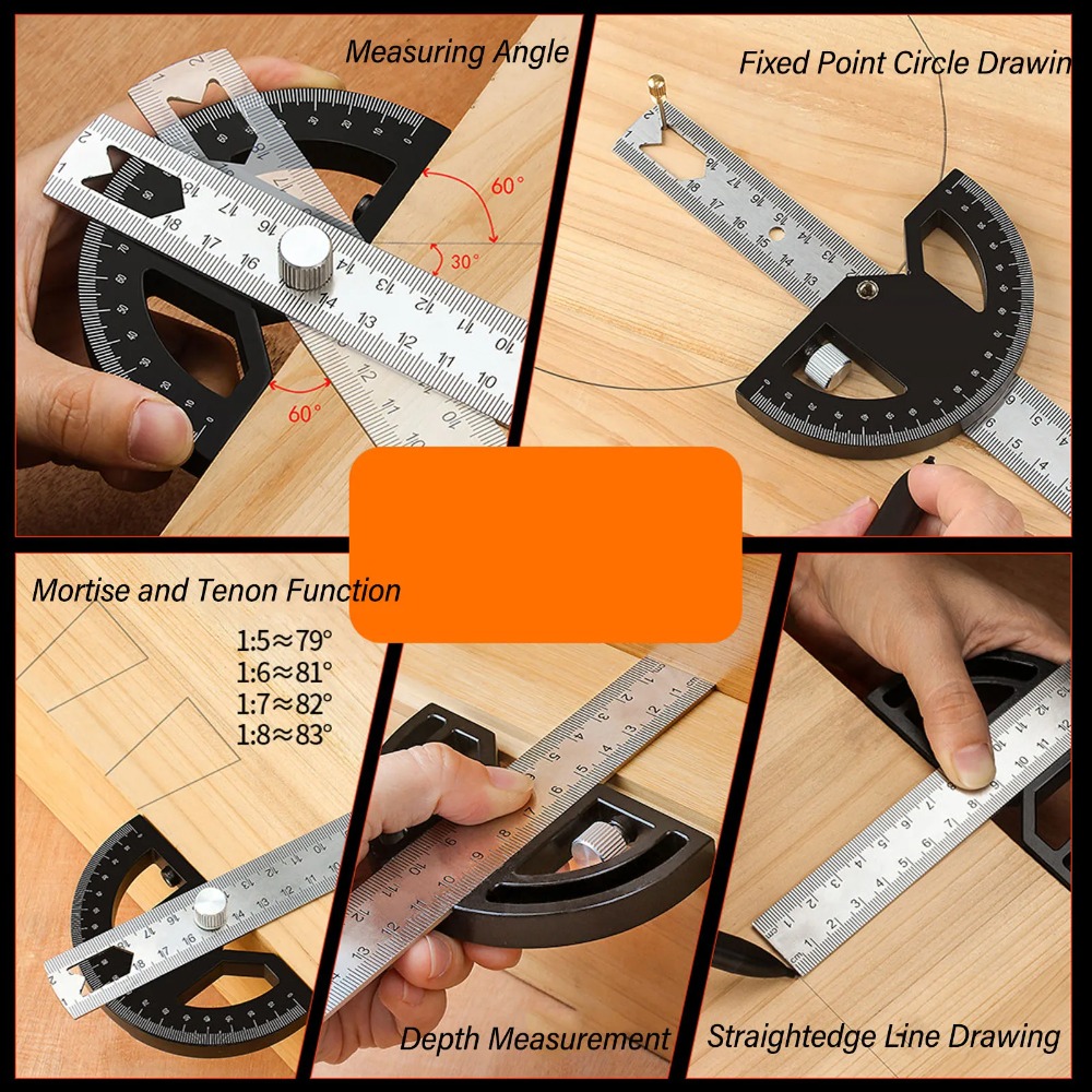 Angle Protractor Carpentry Ang - مراجعة Woodworking Edge وسعره