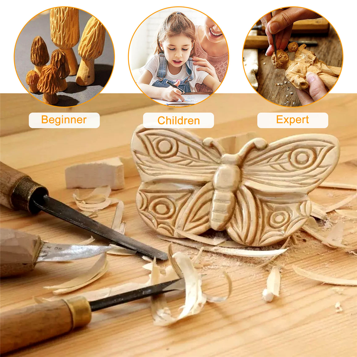 ABKM 6Pcs Basswood Carving Blo - مراجعة Woodworking Kits For Beginners وسعره