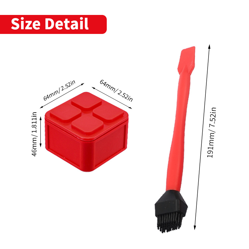 2pcs Silicone Glue Brush Kit W - مراجعة Woodworking Basic Tools وسعره