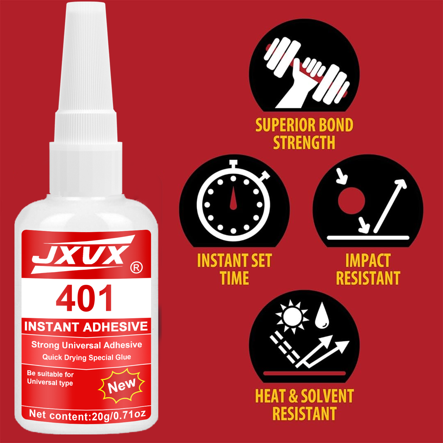 JXVX Instant Bond High CA Supe - مراجعة Woodworking Quick Glue وسعره