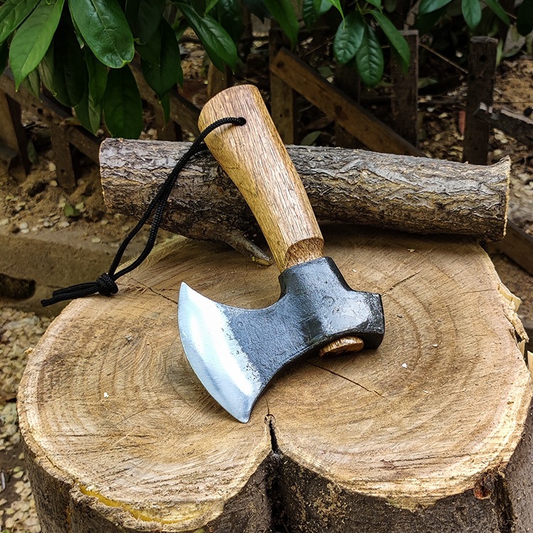 NEW Manganese Steel Forged Min - مراجعة Woodworking Hatchet وسعره
