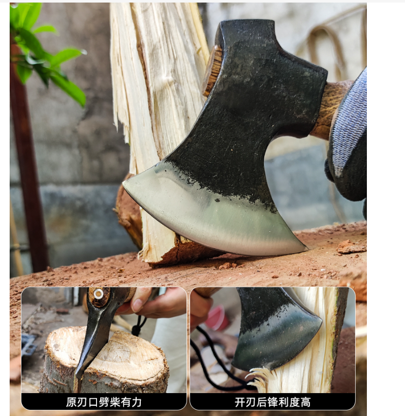 NEW Manganese Steel Forged Min - مراجعة Woodworking Hatchet وسعره