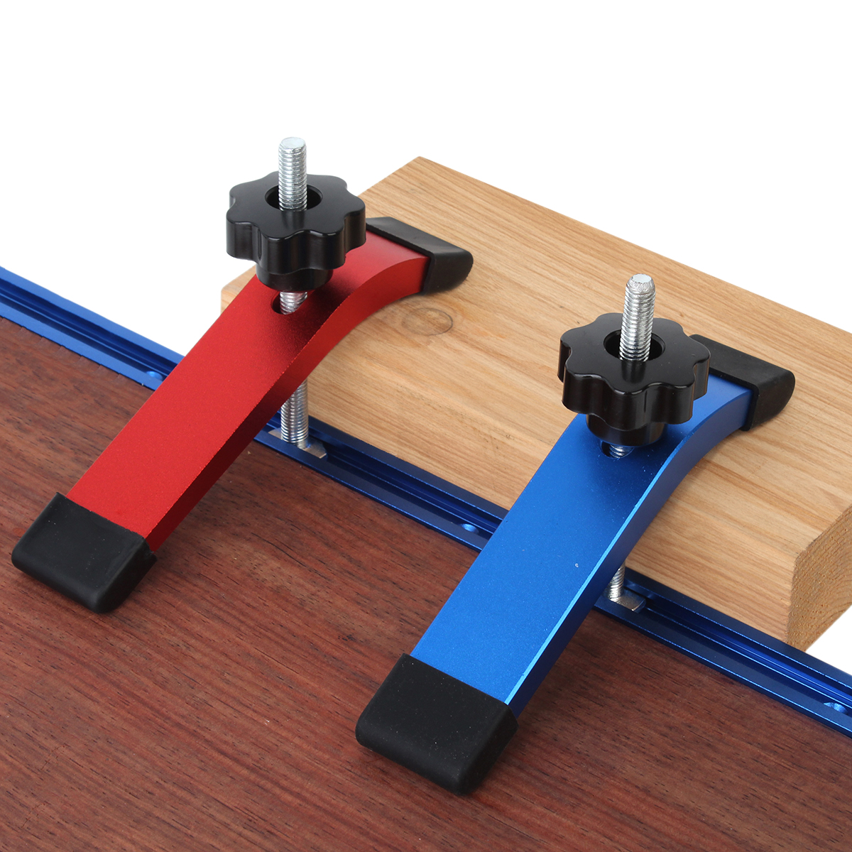 Quick Acting T-Track Hold Down - مراجعة Woodworking Quick Clamps وسعره
