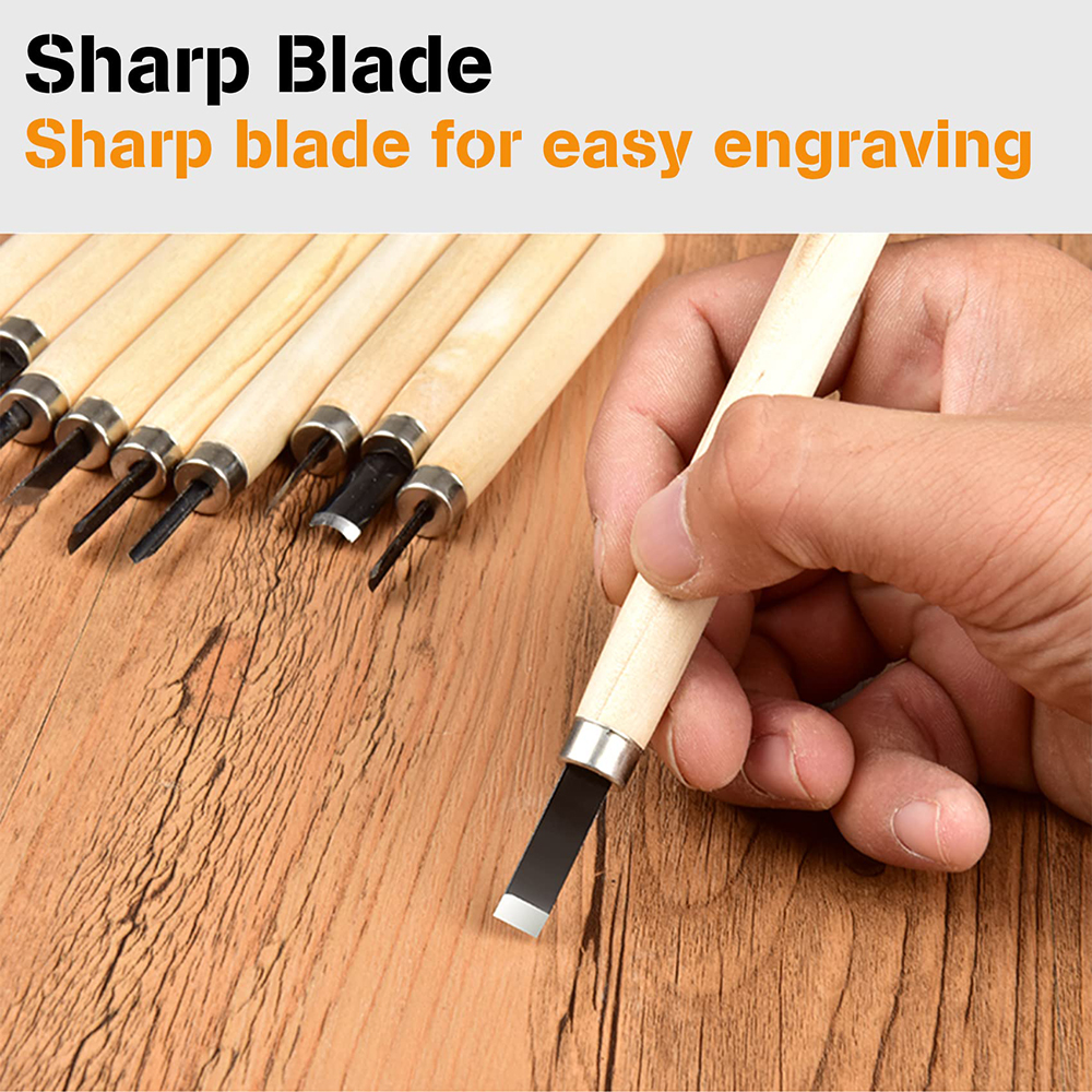 12pcs Professional Wood Carvin - مراجعة Woodworking Kits For Beginners وسعره