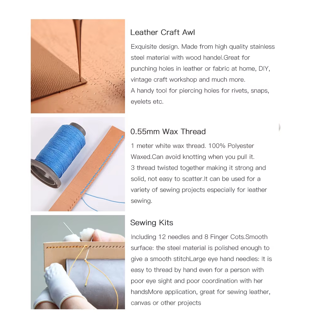 WUTA Professional Leather Craf - مراجعة Woodworking Basic Tools وسعره