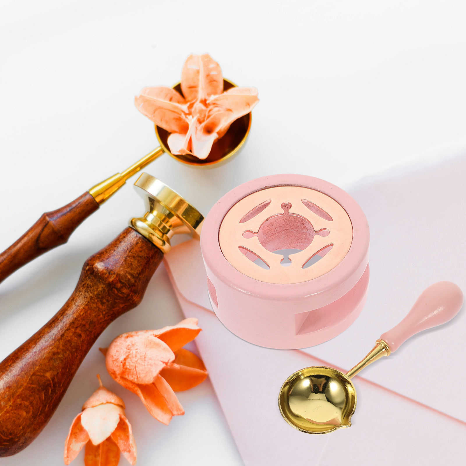 1Set Wax Seal Warmer and Spoon - مراجعة Woodworking Kits For Beginners وسعره