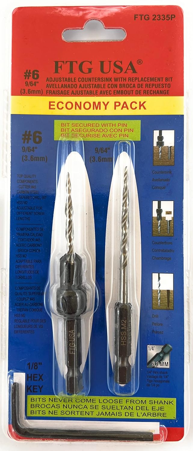 Adjustable Wood Countersink Dr - مراجعة Woodworking Drill وسعره