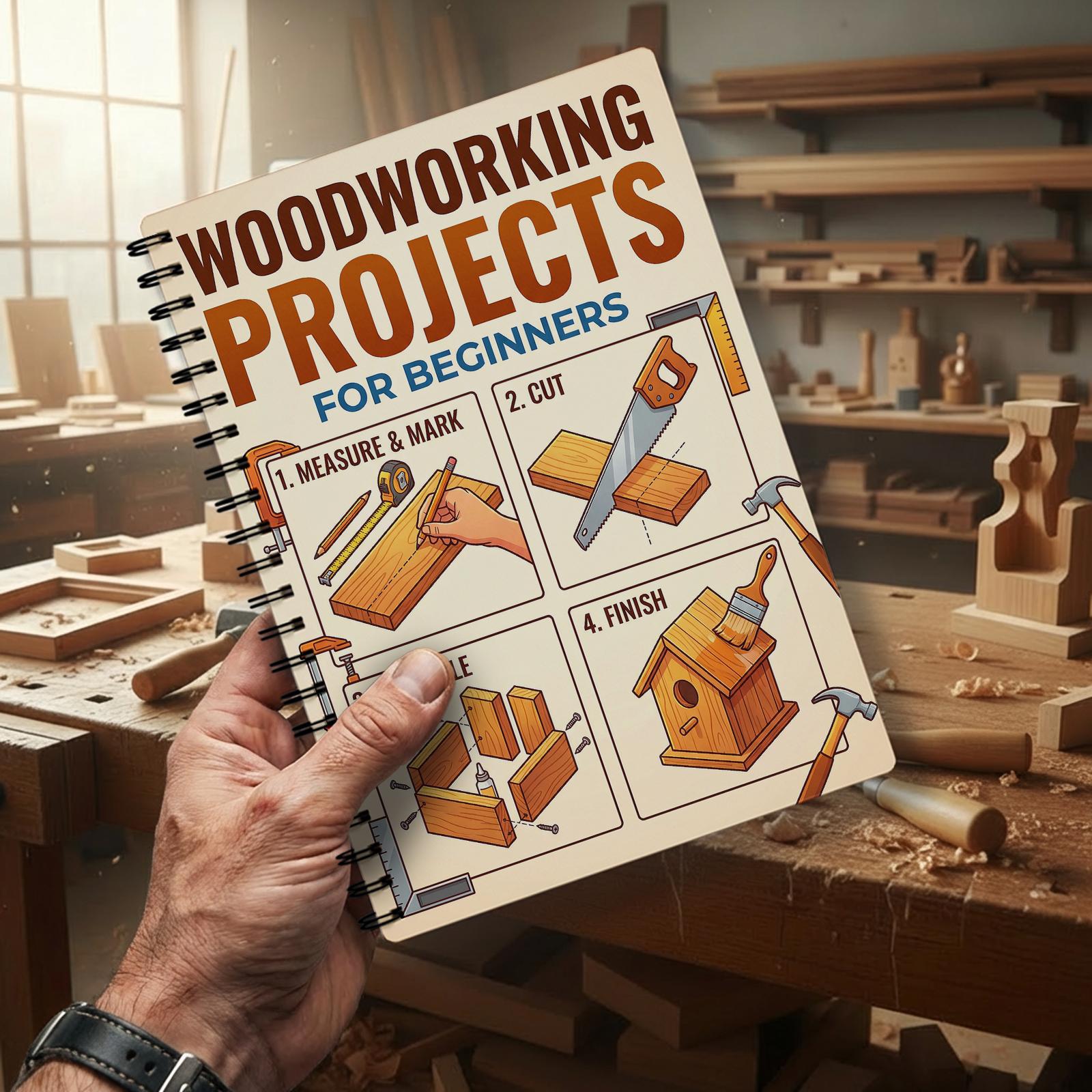 Woodworking Book for Beginners - مراجعة Woodworking Basic Tools وسعره