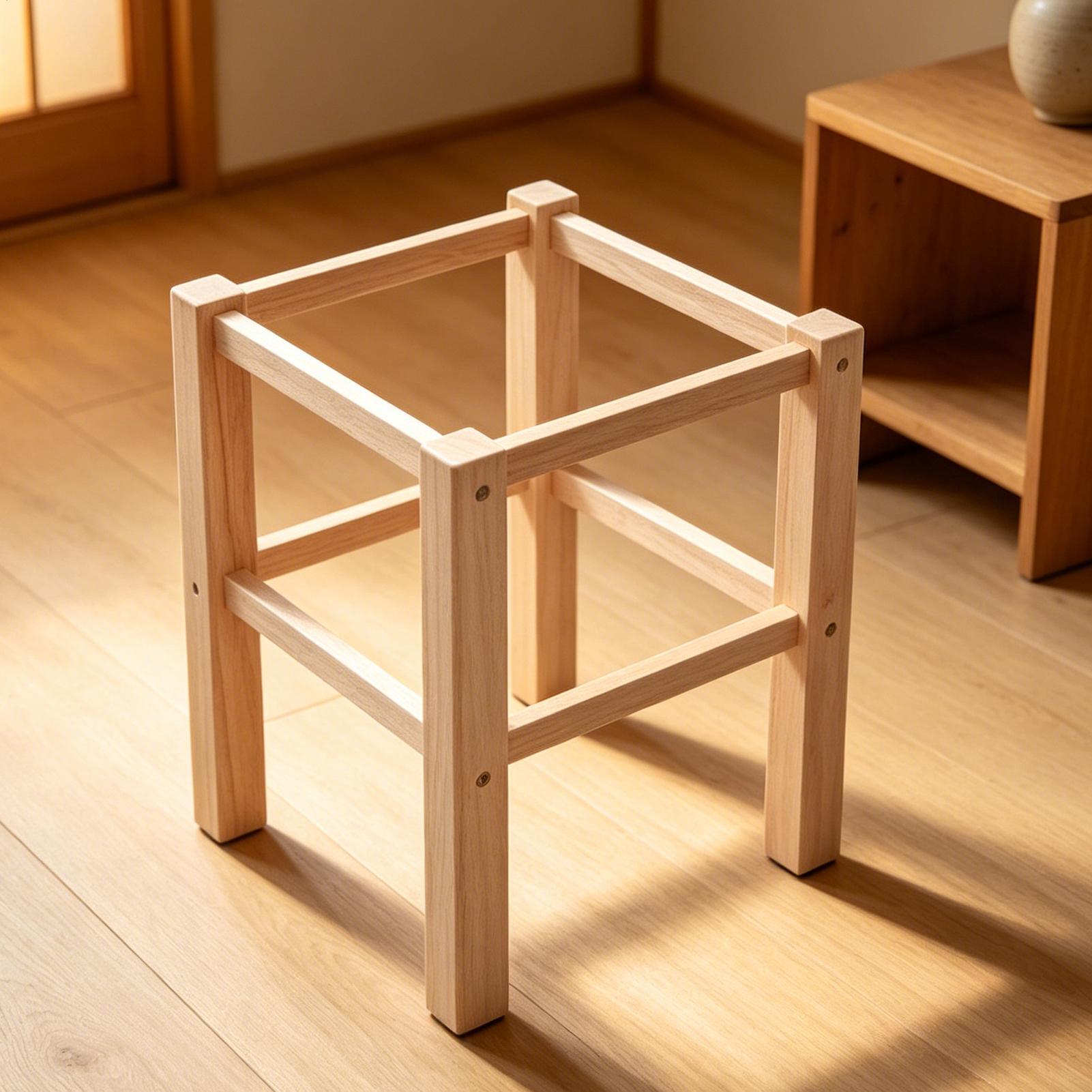 Unfinished Footstool Frame Kit - مراجعة Woodworking Kits For Beginners وسعره
